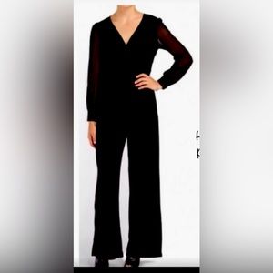 Spence Sheer Sleeve Jumpsuit, size 14.